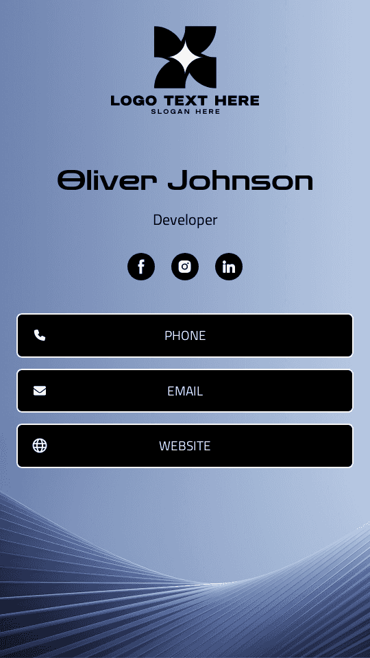 AI Technology Developer Digital Business Card