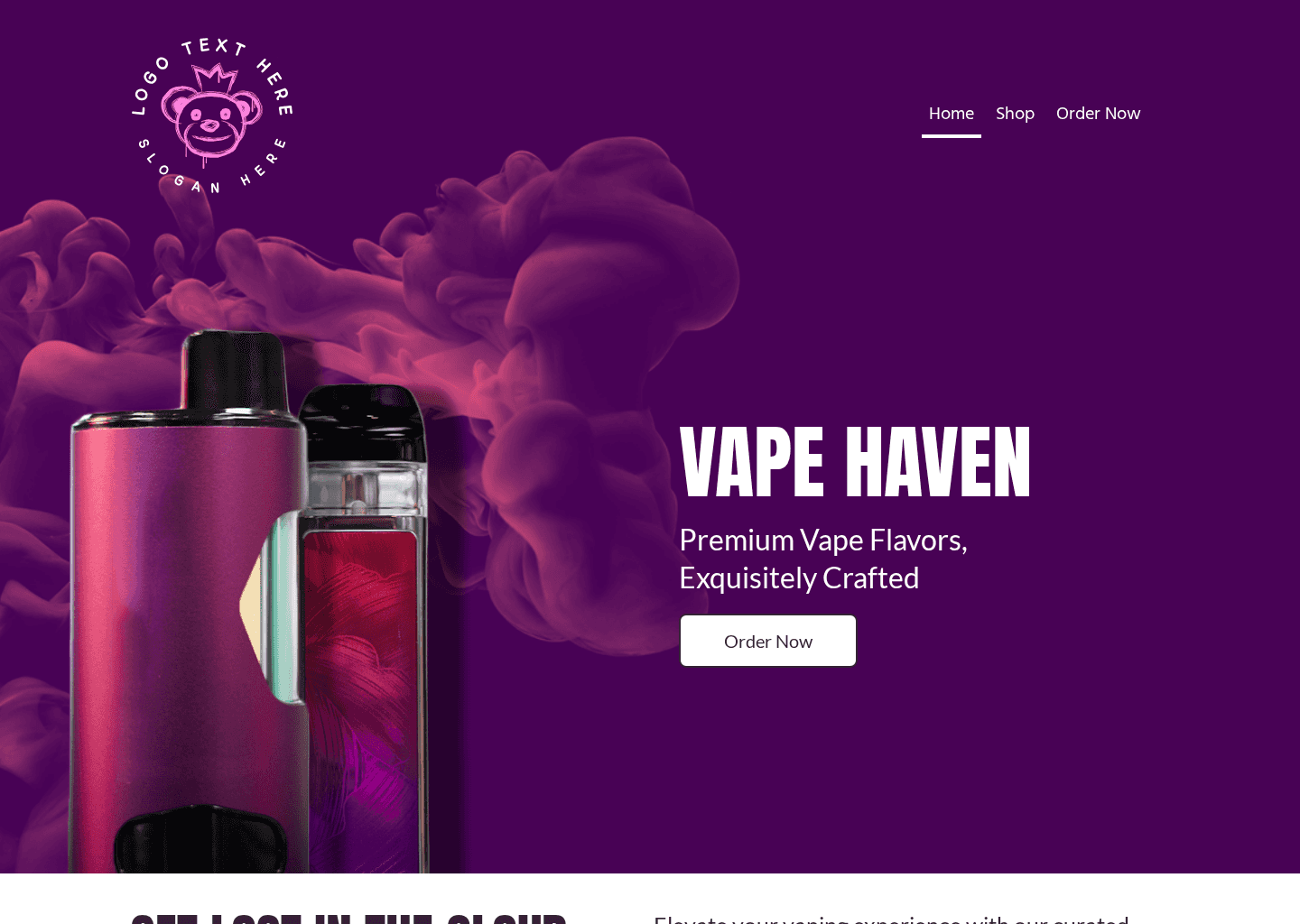 Vape Shop Website Preview
