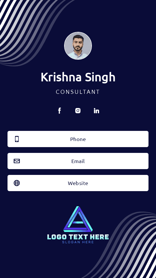 Business Agency Consultant Digital Business Card Preview