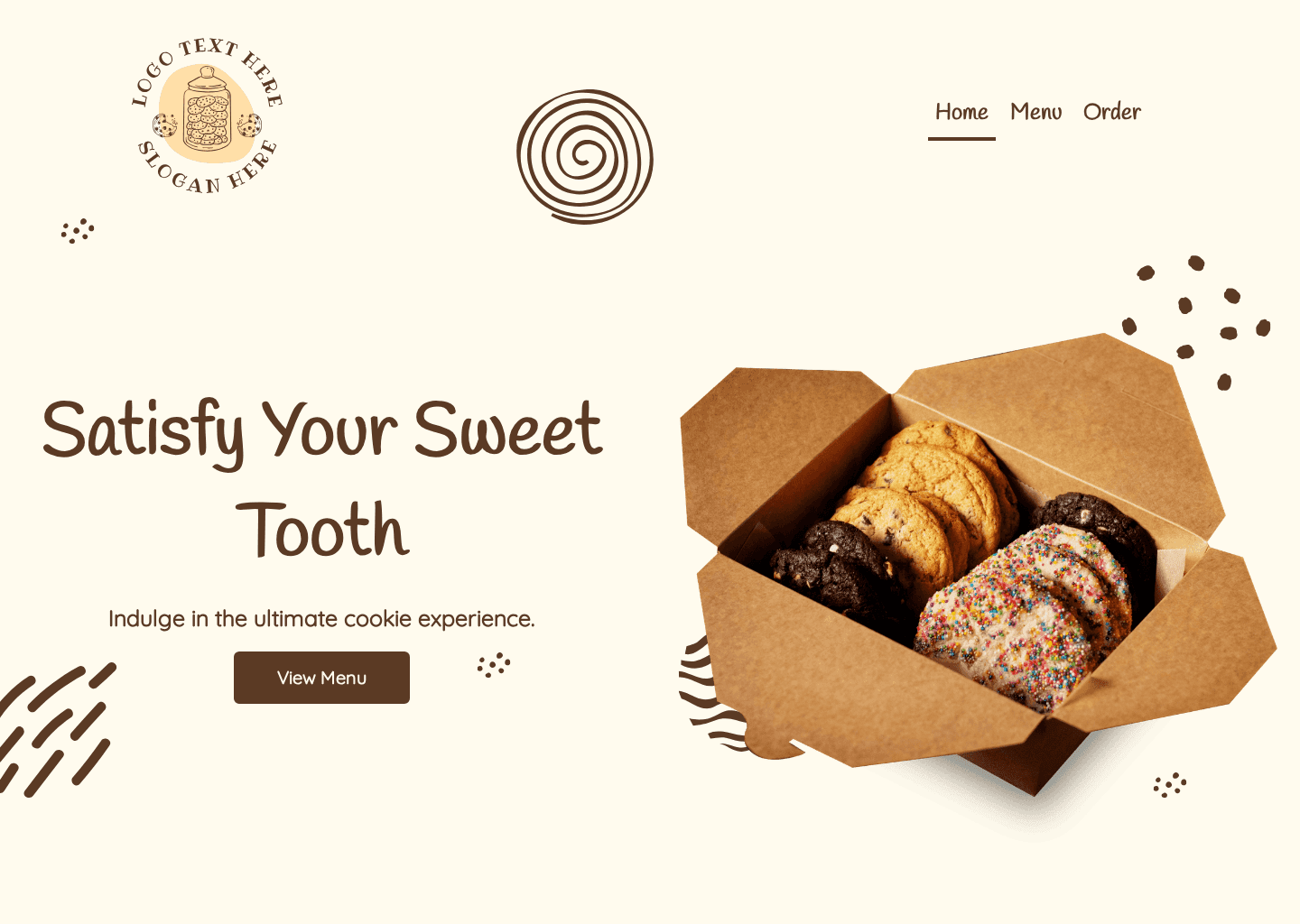 Sweet Cookie Shop Website Preview