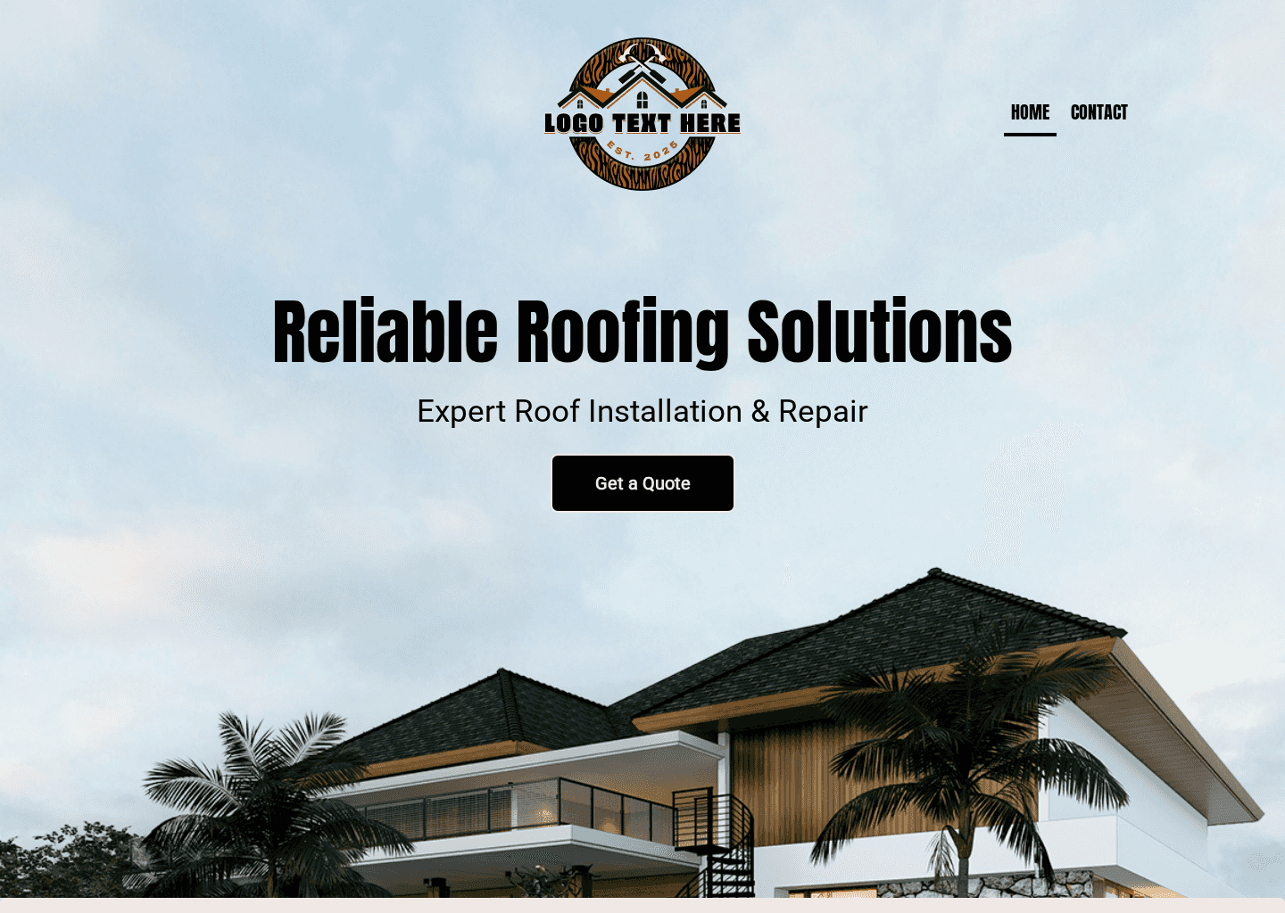 Home Roofing Solutions Website Preview