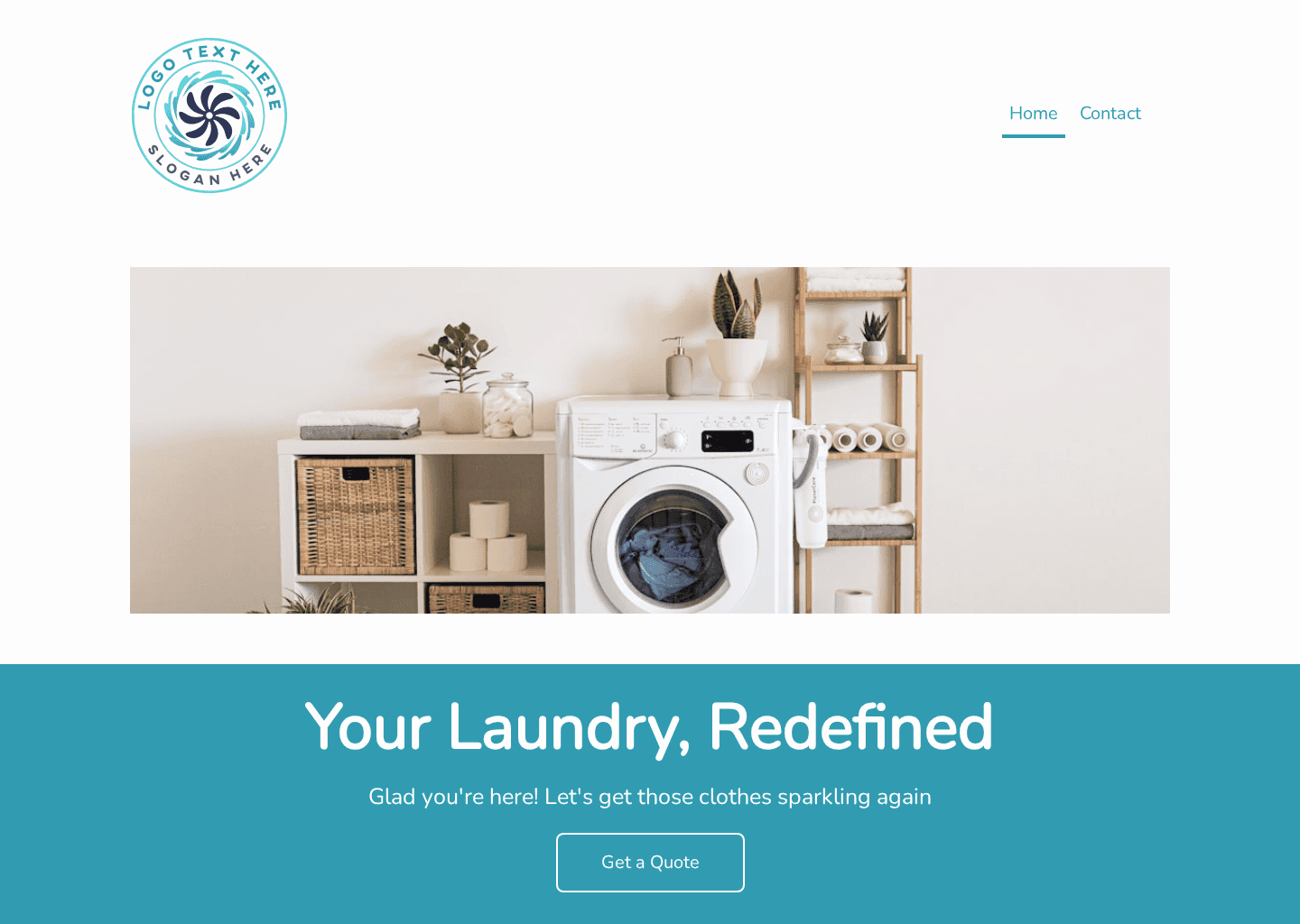 Simple Laundry Service Website Preview