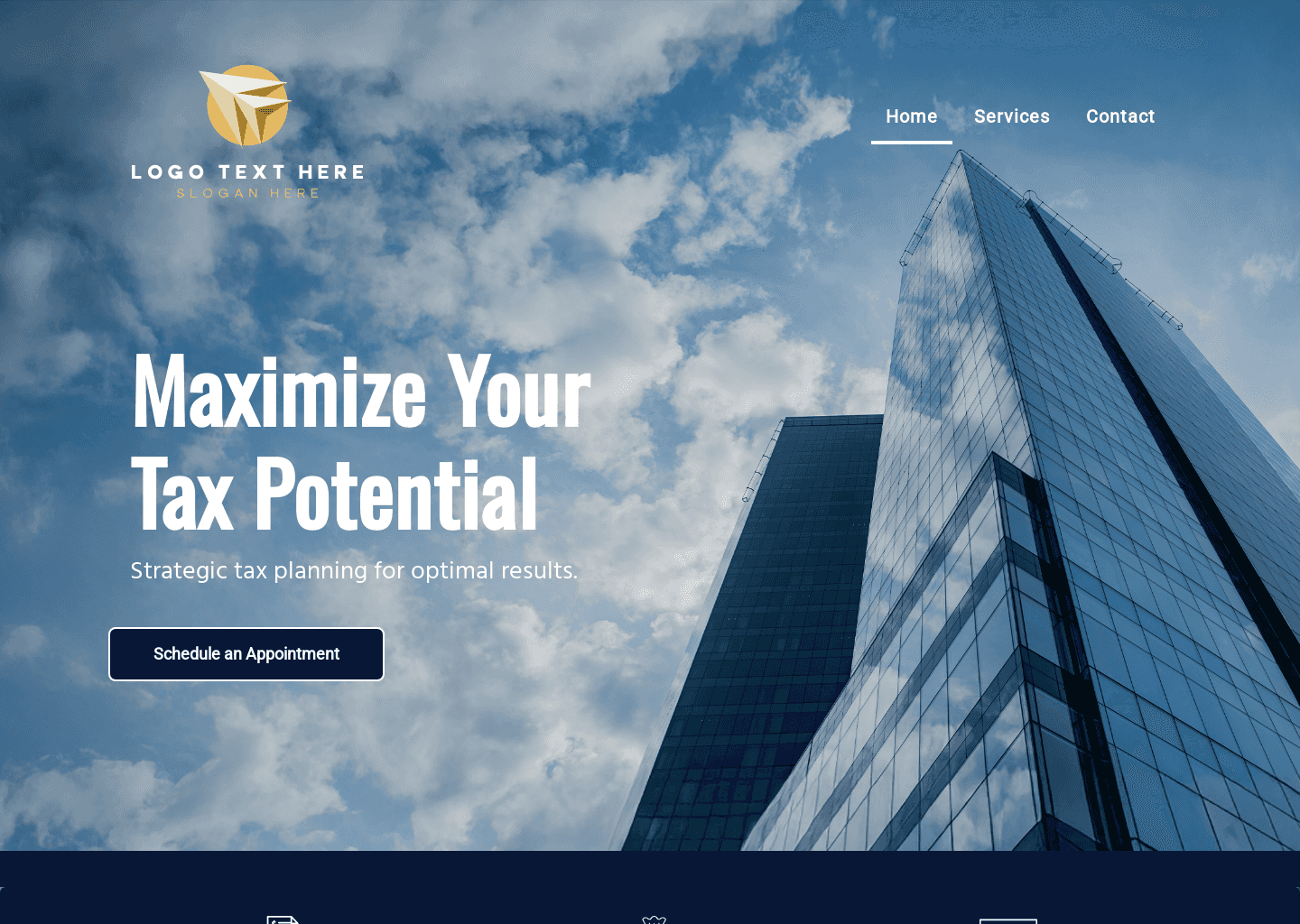 Financial Tax Advisor Website Design
