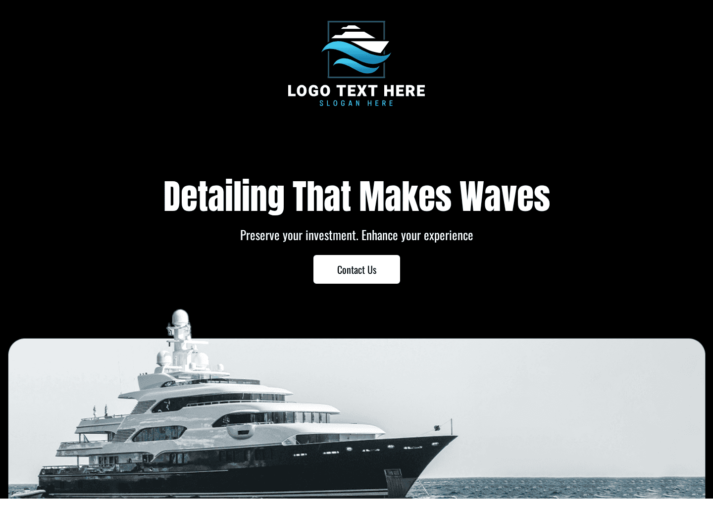 Marine Yacht Detailing Website Preview