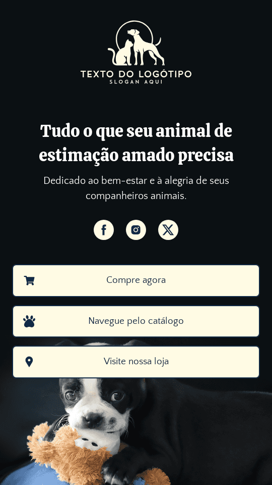 Loja de Animais de Estimação Website