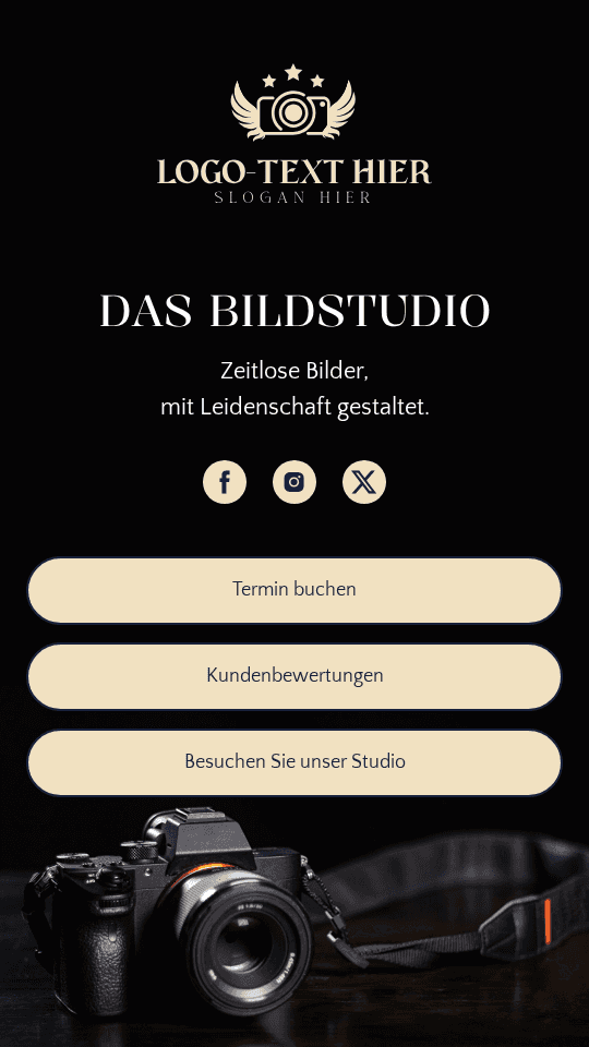 Professionelles Fotografenstudio Link in Bio
