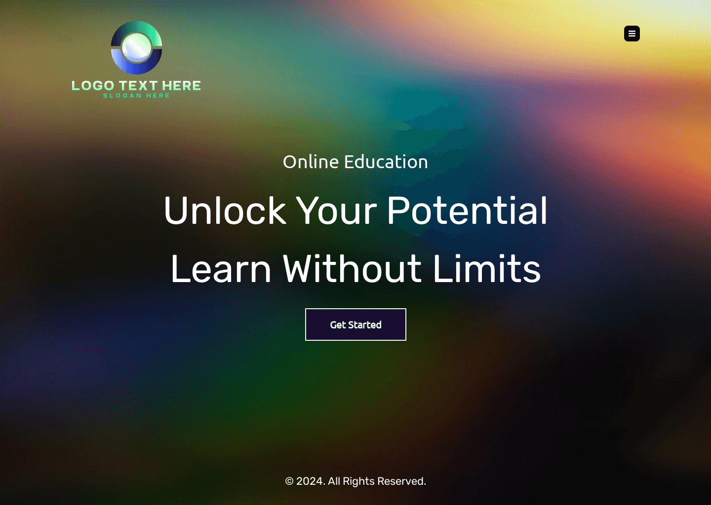 Online Course Education Website Preview