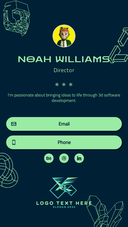 3D Designer Digital Business Card