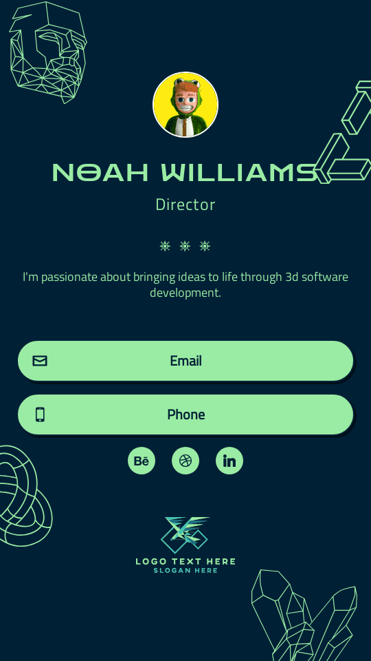 3D Designer Digital Business Card