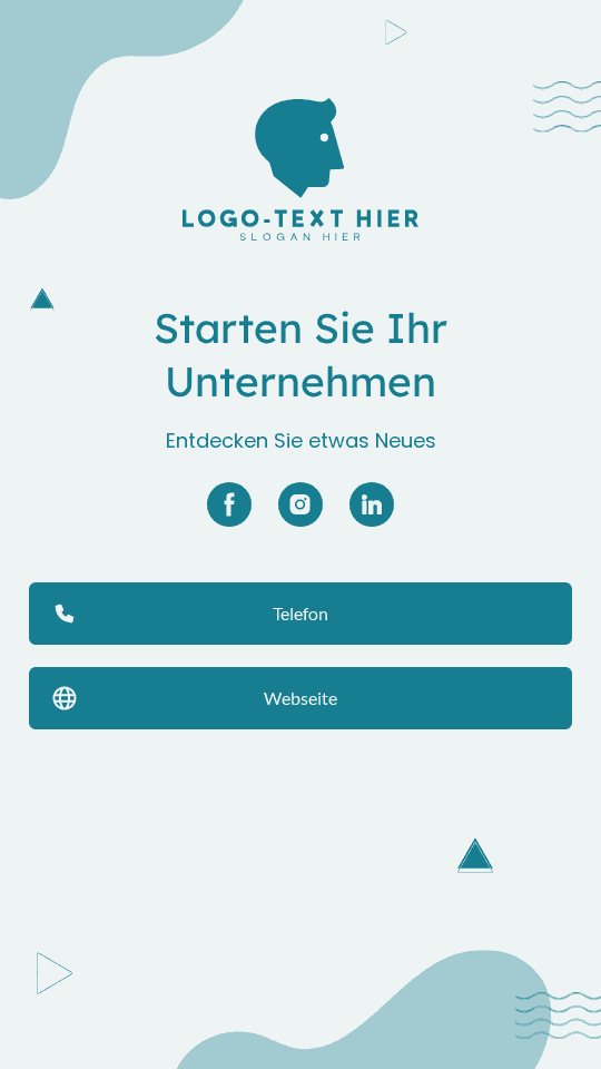 Einfacher Unternehmensstart Link in Bio