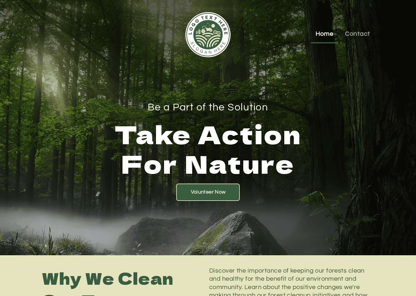 Forest Cleanup Drive Website Preview