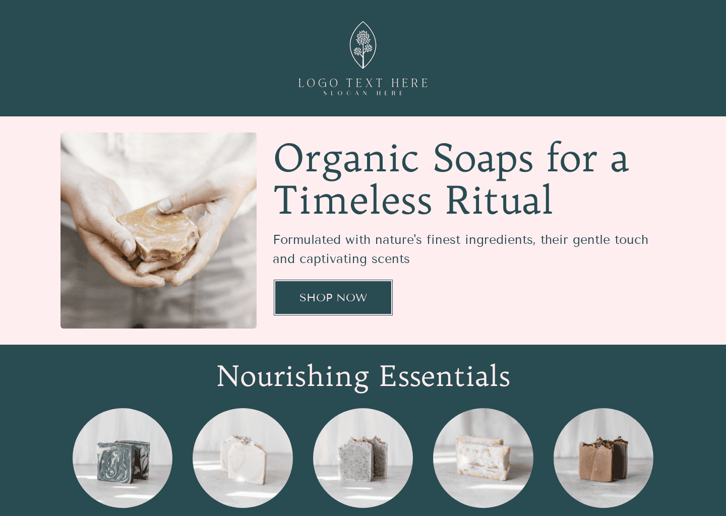 Organic Soap Store Website Preview