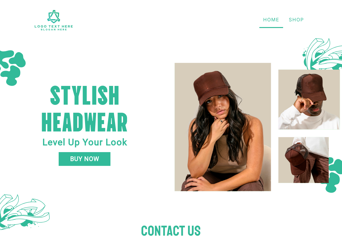 Stylist Headwear Shop Website Builder Image Preview