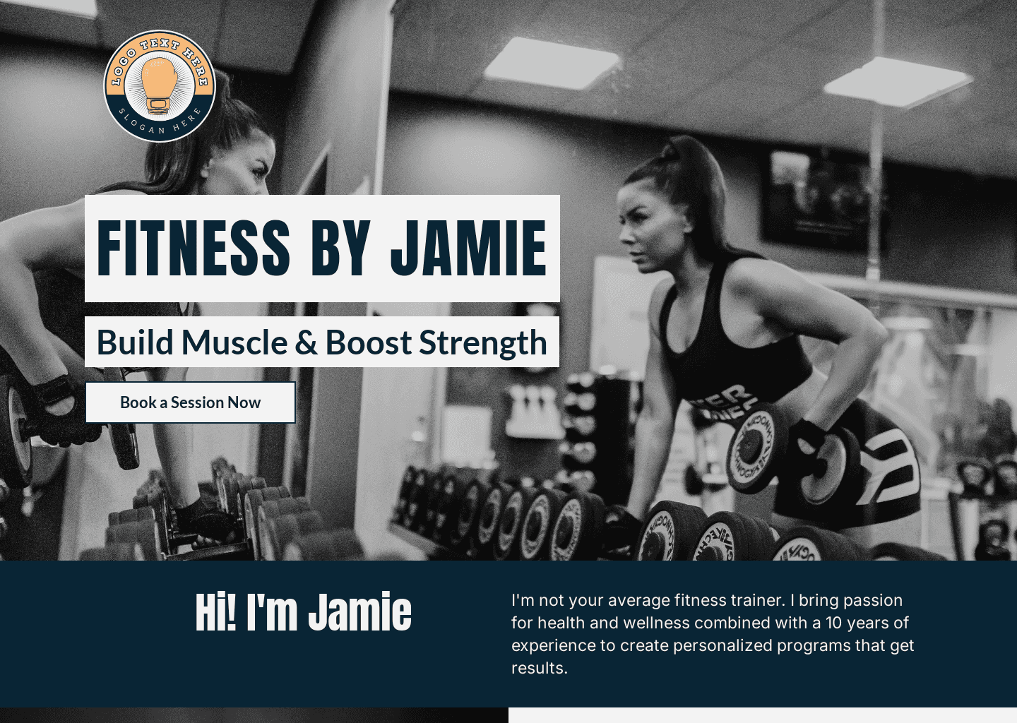 Gym Fitness Training website design