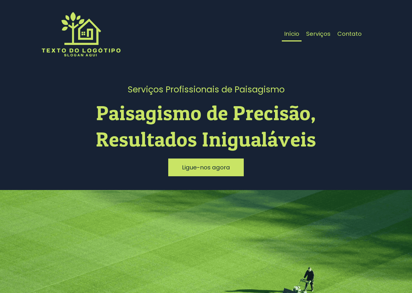 Manutenção de Jardim Website Preview