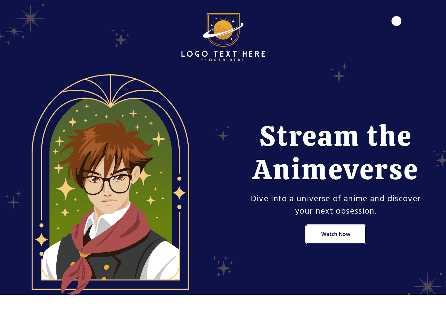 Anime Streaming Platform Website Preview