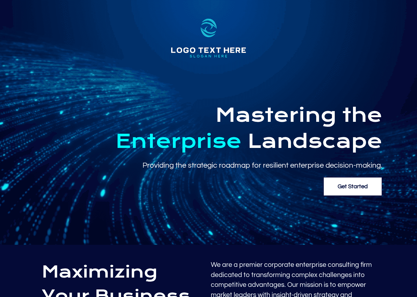Corporate Enterprise Consulting Website Preview