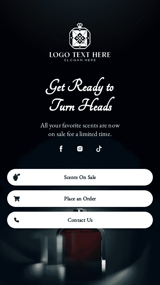 Perfume Scent Promo Link in Bio Preview