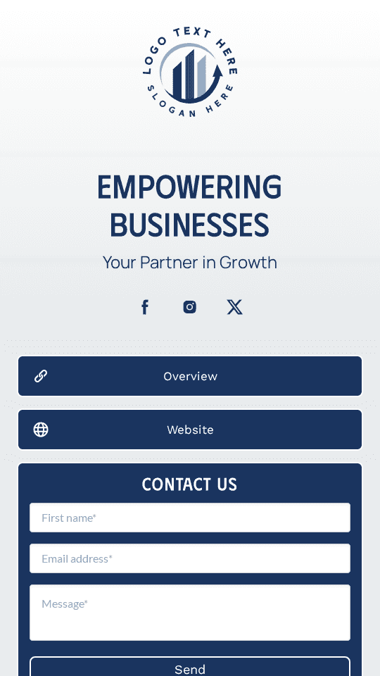 Simple Website Link in Bio Preview