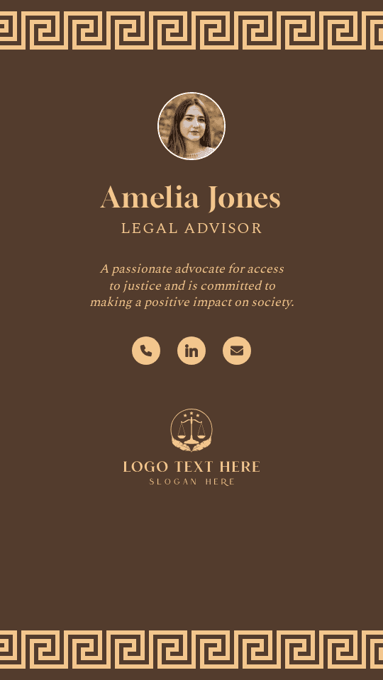 Legal Advisor Digital Business Card