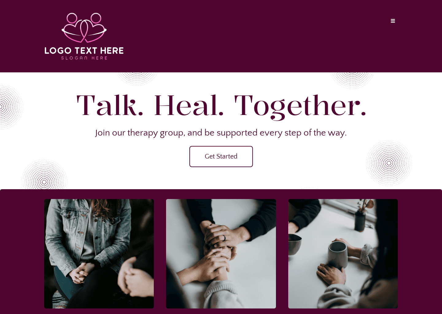 Online Mental Wellness Groups Website Preview