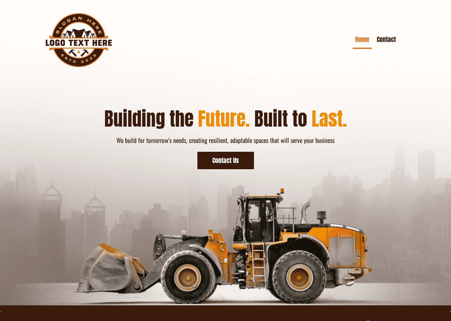 Construction Building Repairman Website Preview