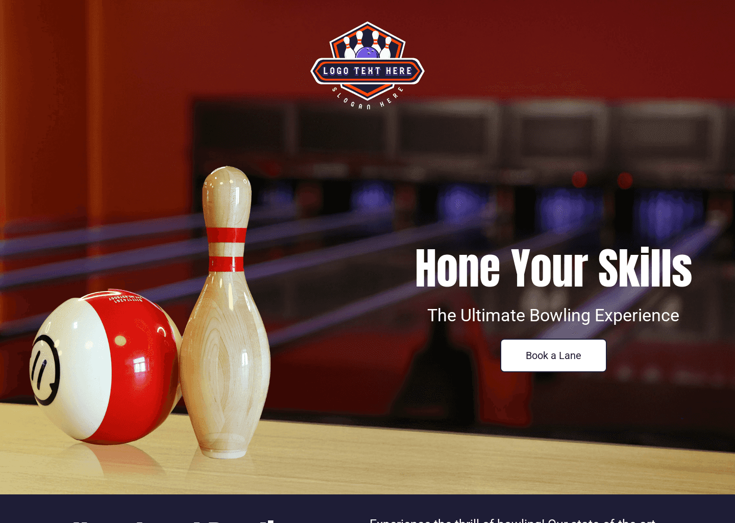Bowling Sports Match Website Preview