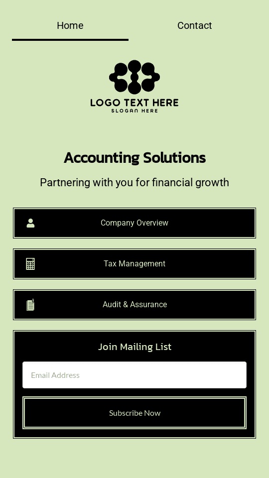 Generic Accounting Service Bio link template