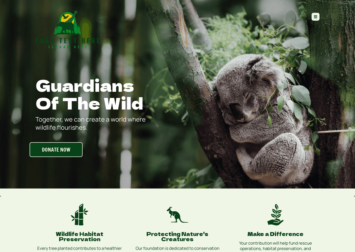 Wildlife Welfare Foundation Website Preview