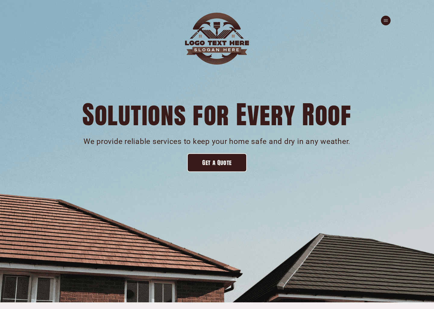 Roofing Construction Solution Website Preview