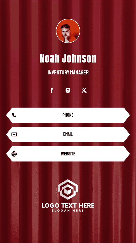 Delivery Inventory Manager Digital Business Card Preview