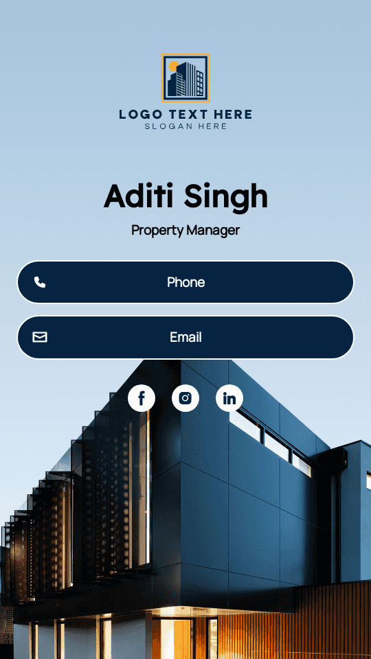Residential Property Manager Digital Business Card
