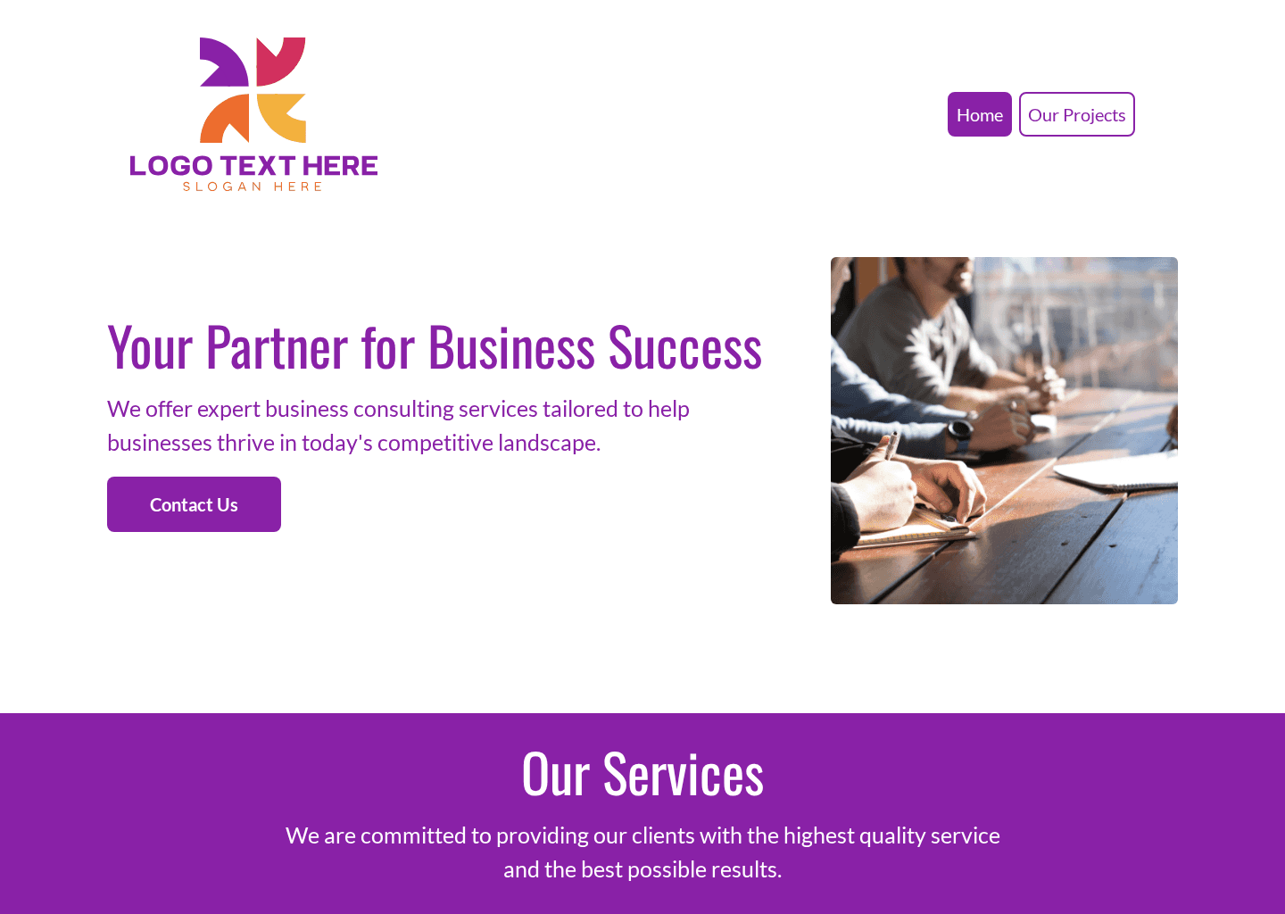 Business Corporate Consulting Website