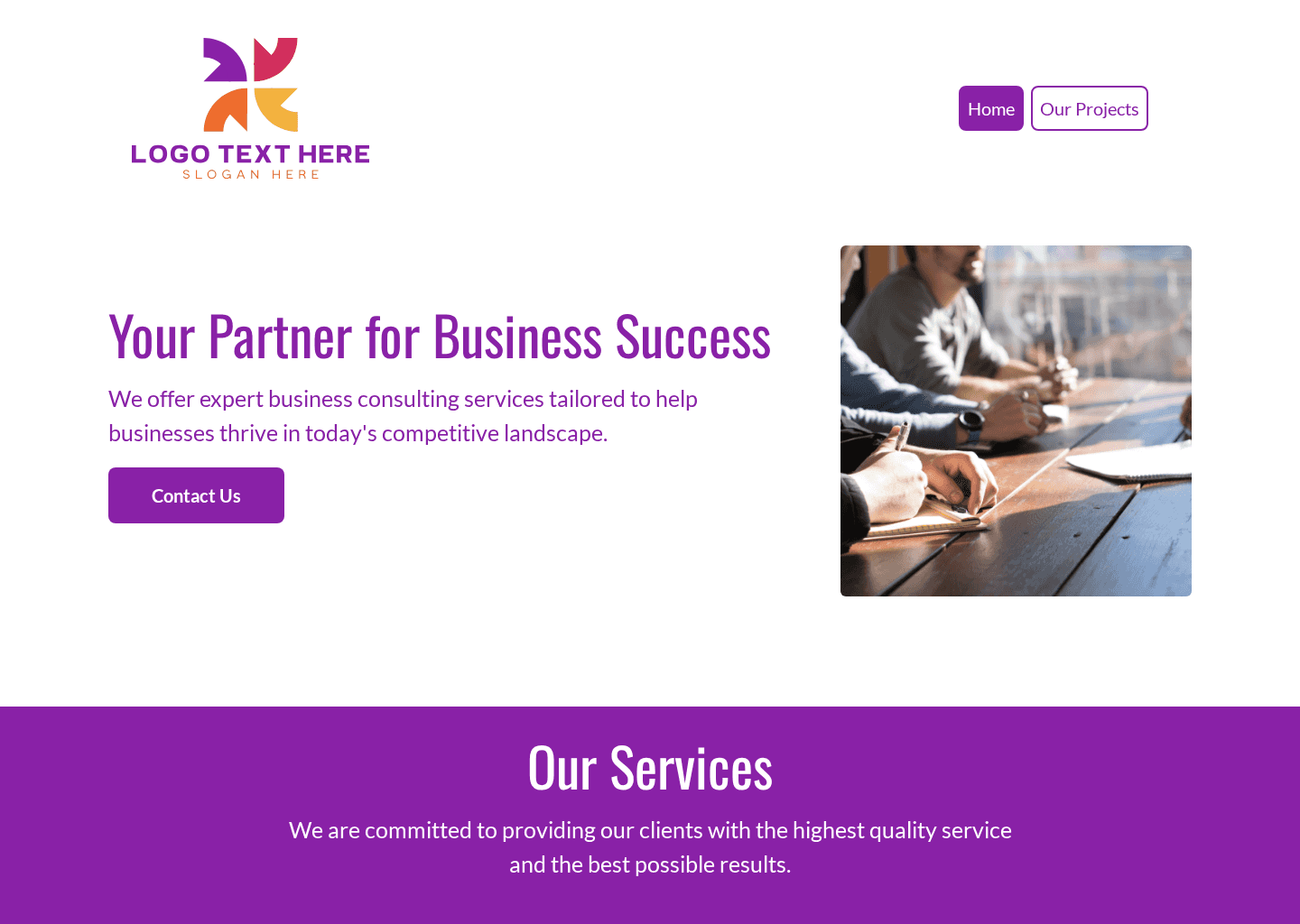 Business Corporate Consulting Website