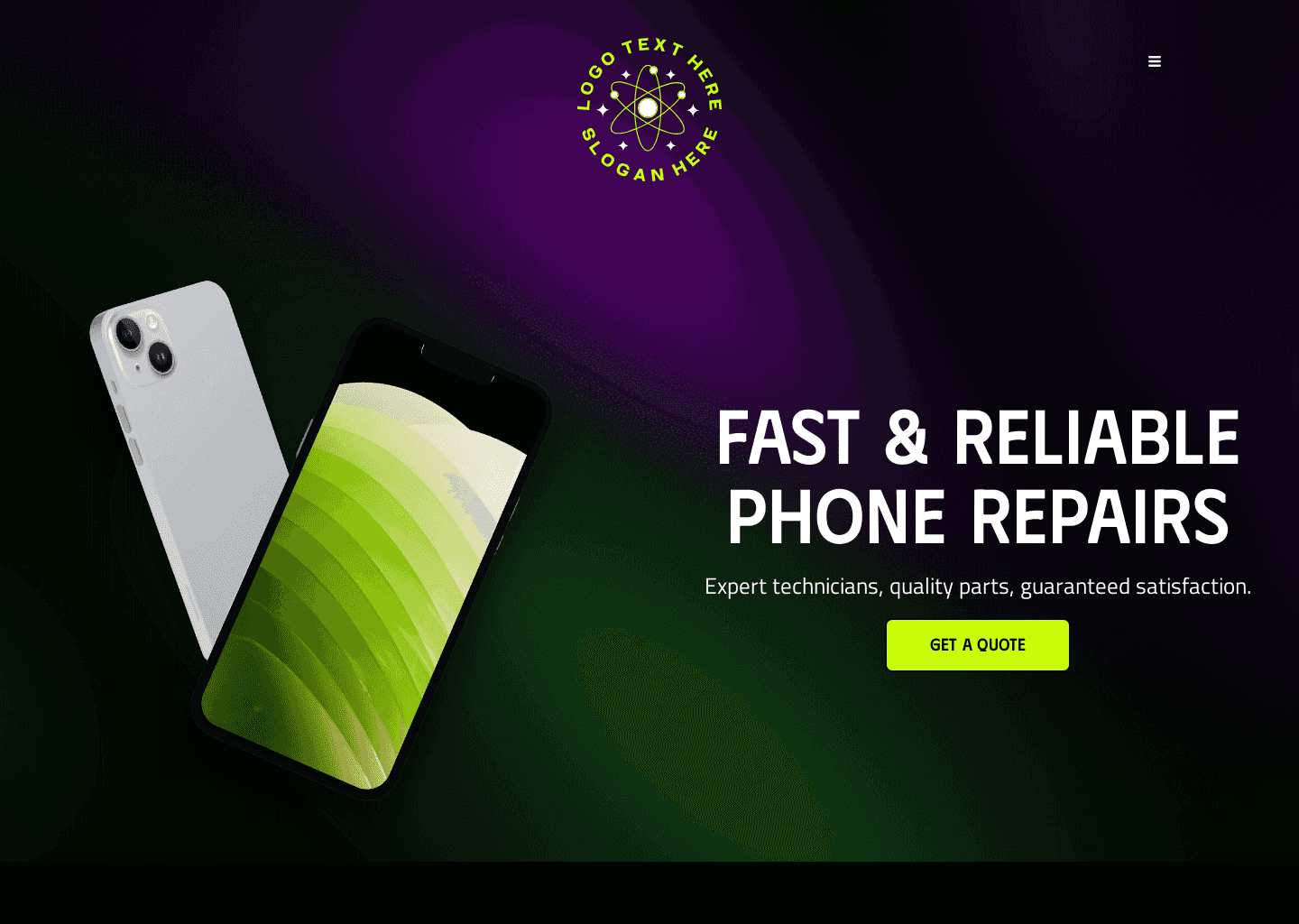 Mobile Repair Service Website Preview