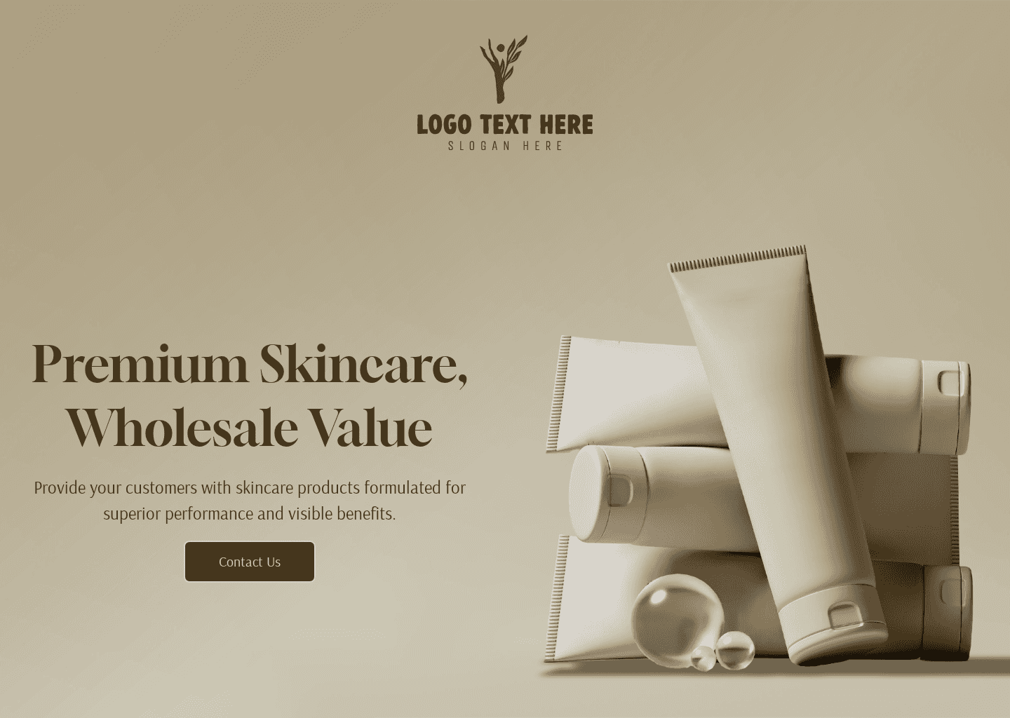 Wholesale Skincare Beauty Website Preview