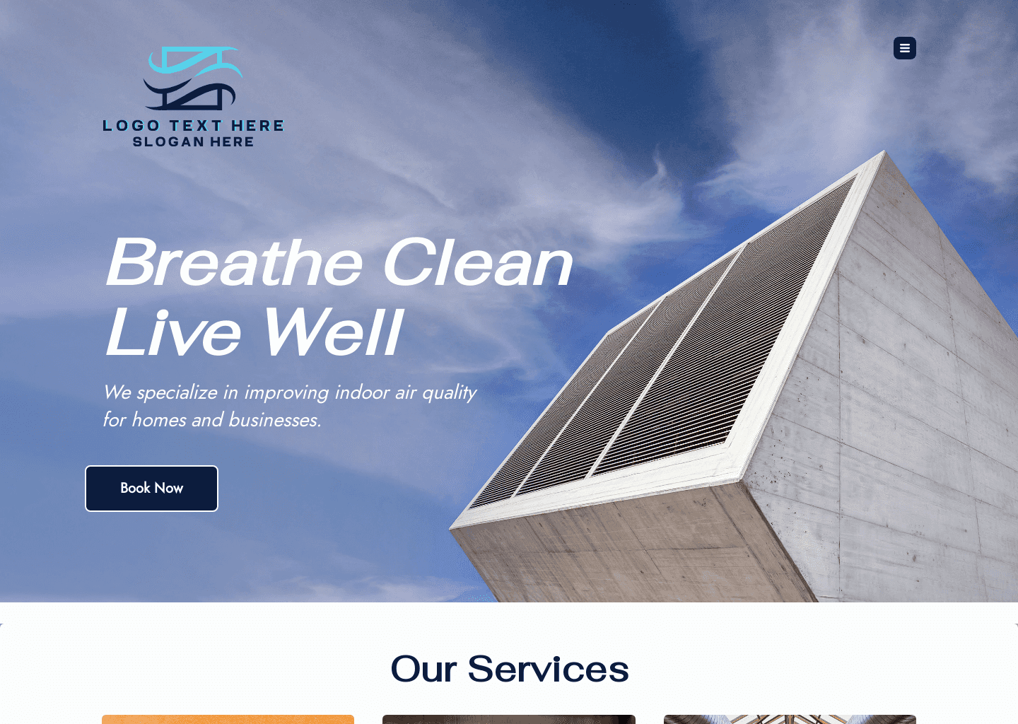 Expert HVAC Services Website