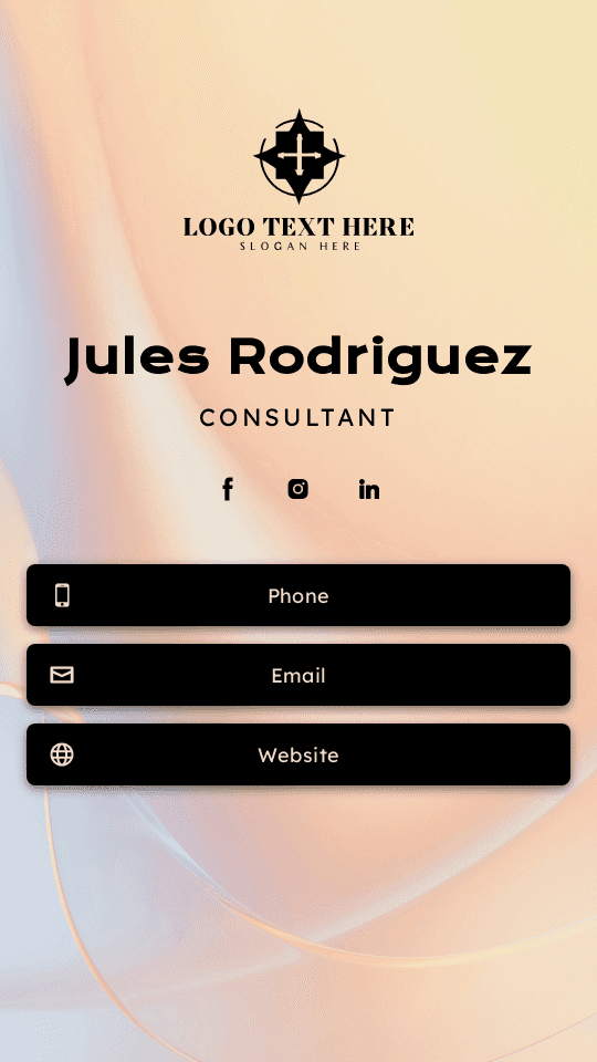 Professional Agency Consultant Digital Business Card Preview