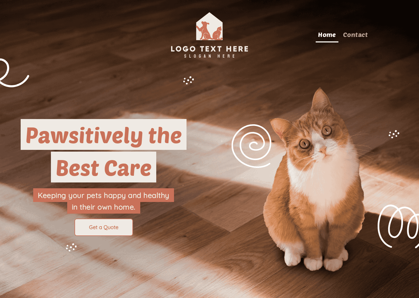 Home Pet Care Website Preview