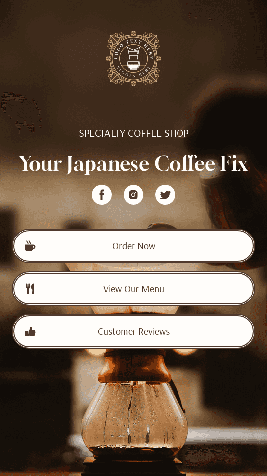 Specialty Coffee Shop Link in Bio