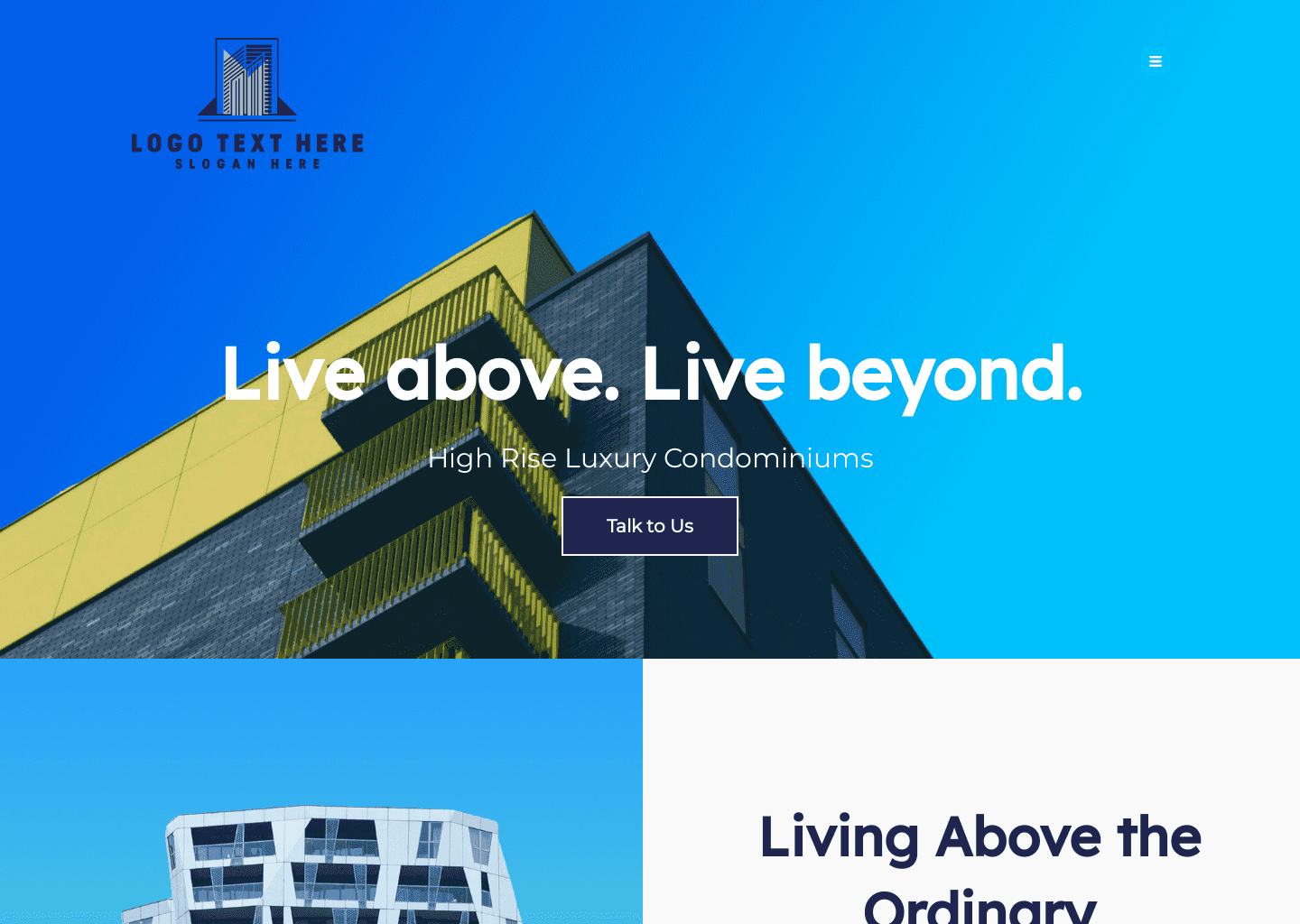 Residential Home Condominium  Website Preview