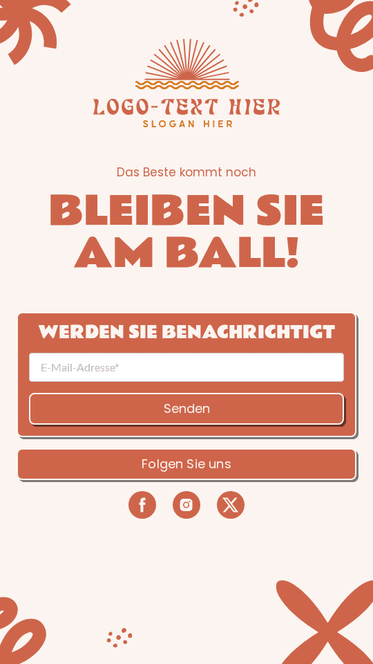 Skurriler generischer Start Link in Bio