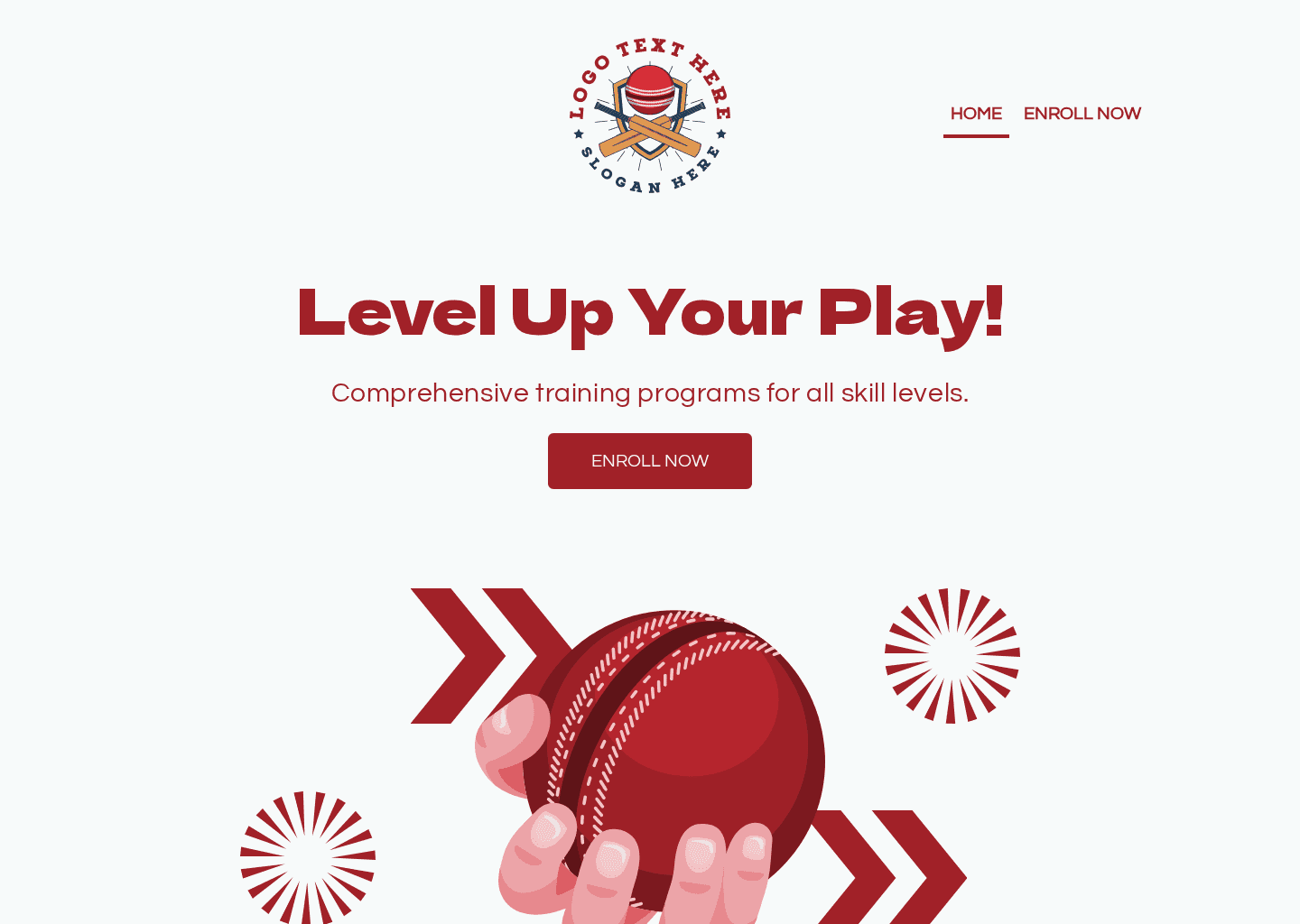 Cricket Training Class Website Preview
