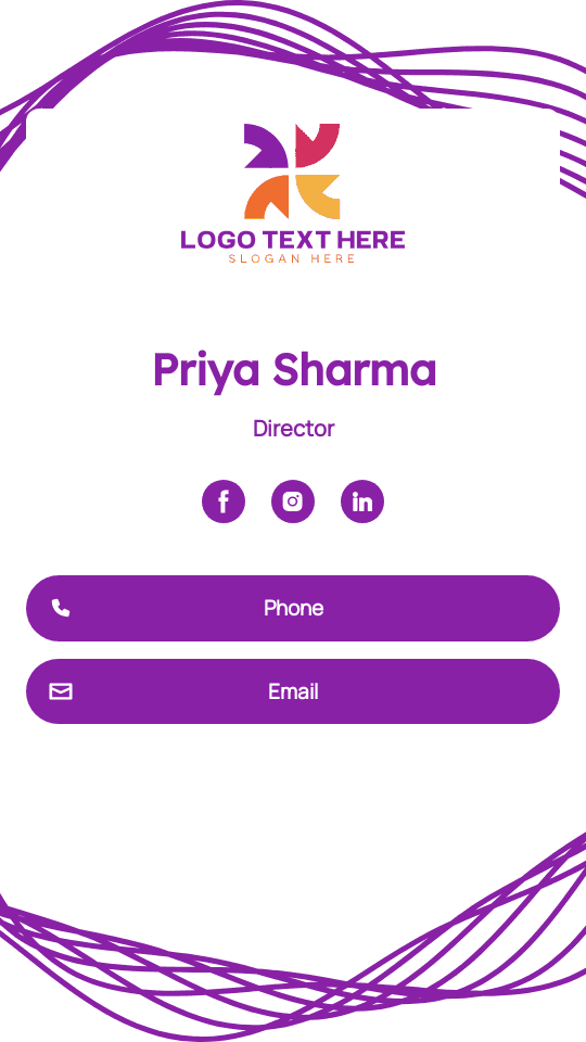 Marketing Agency Director Digital Business Card Preview