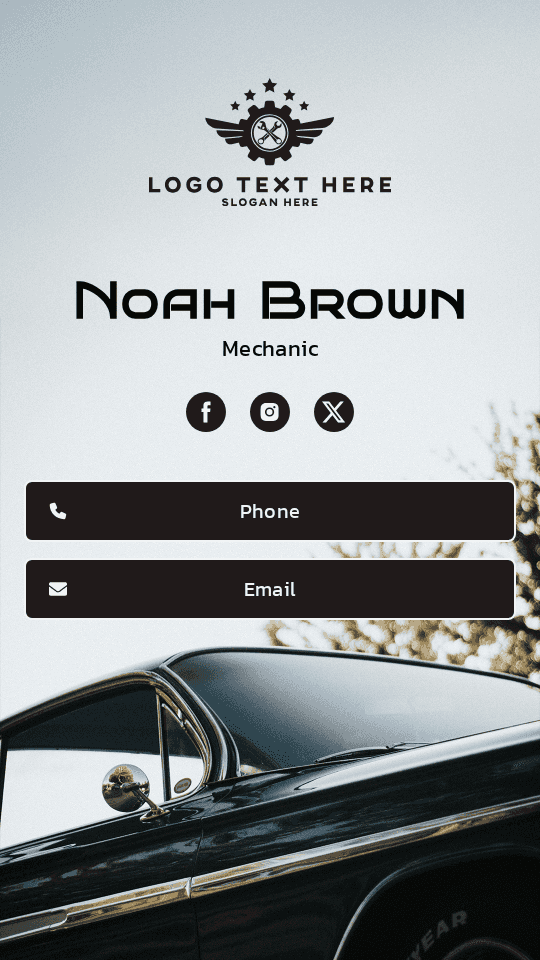 Vehicle Inspector Digital Business Card Preview