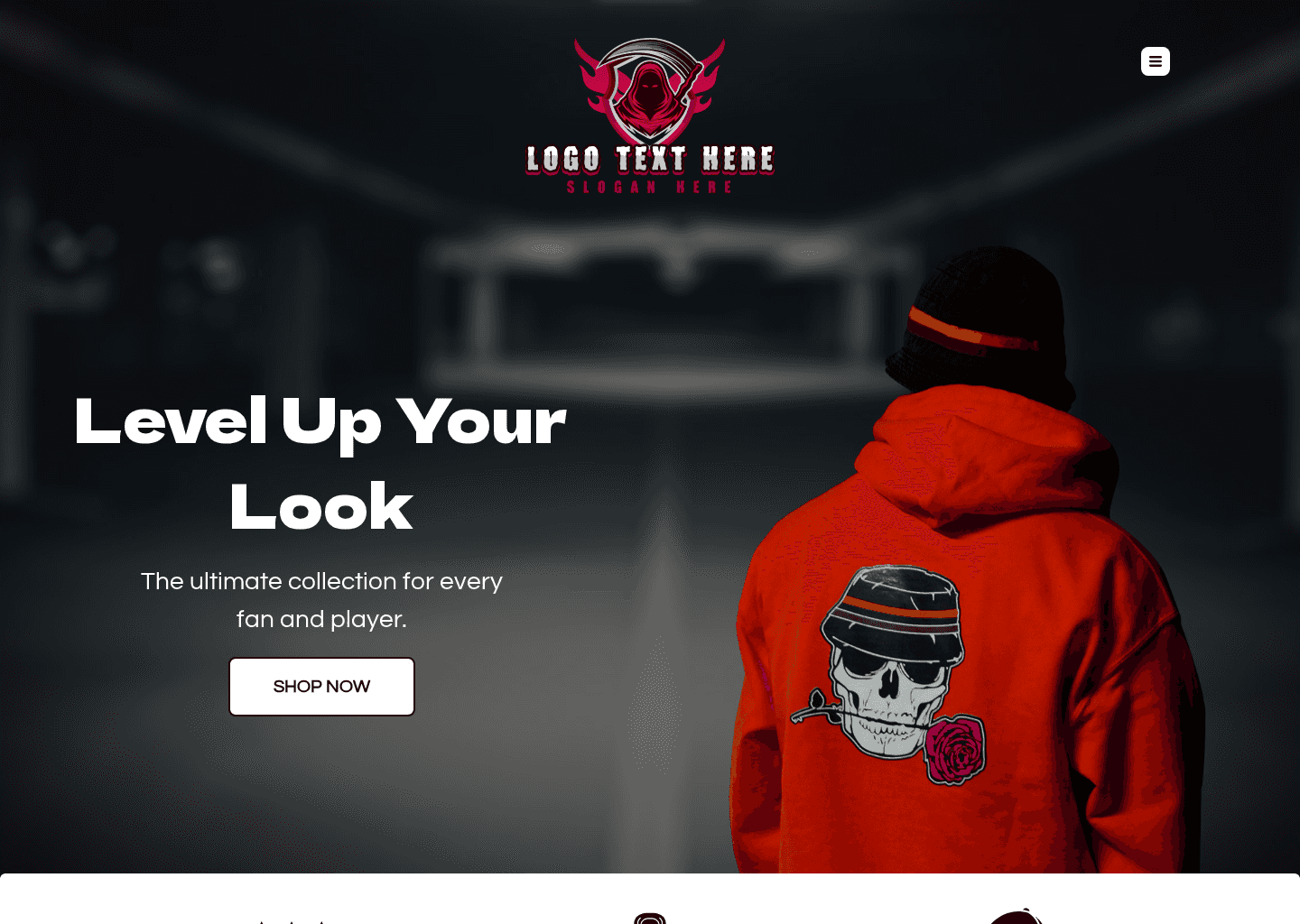 Gaming Apparel Store  Website Preview