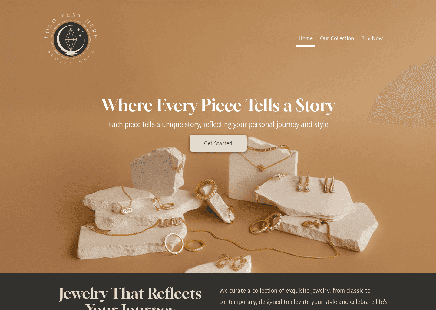 Gemstone Jewelry Shop Website Preview