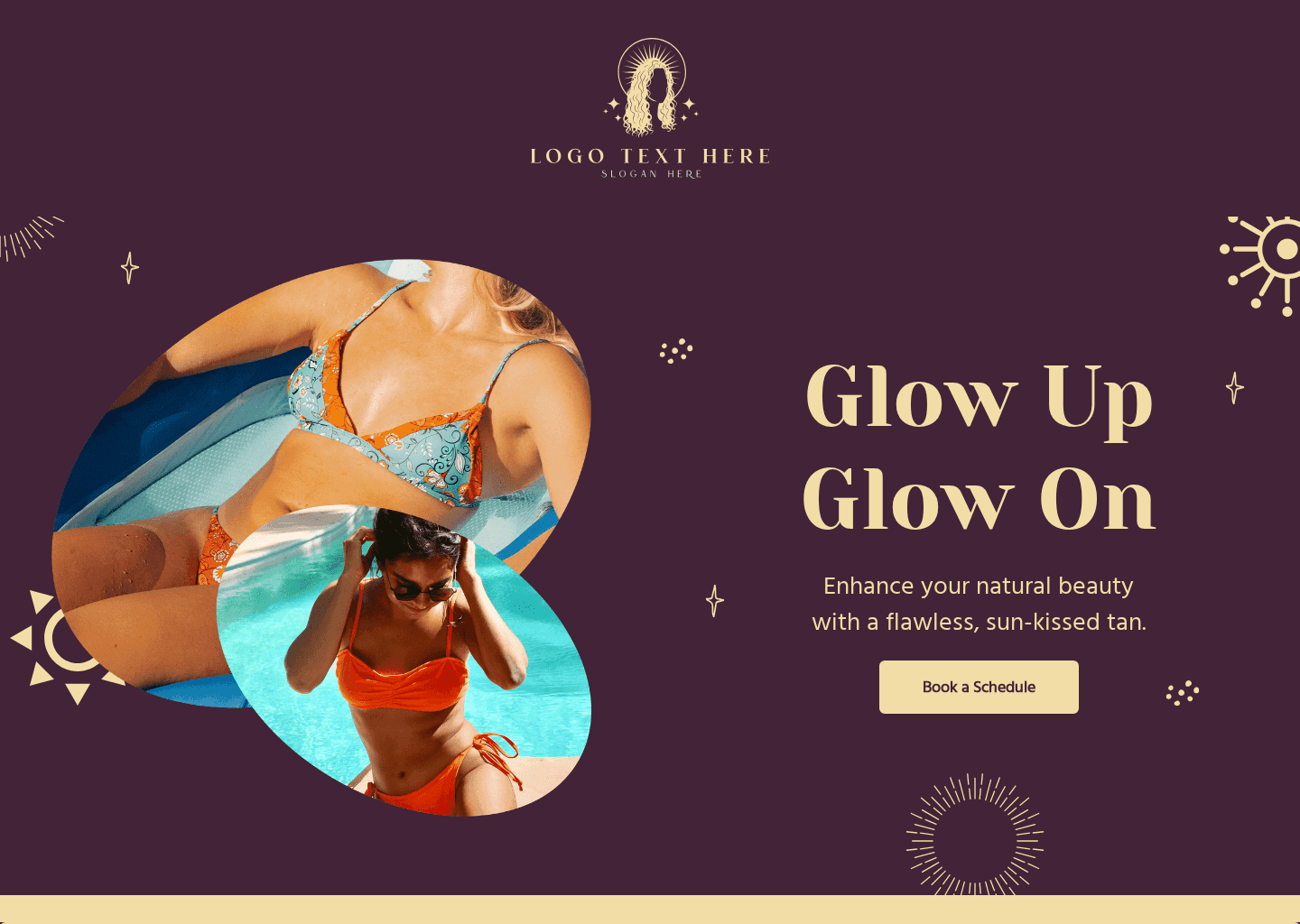 Spray Tanning Service Website Preview