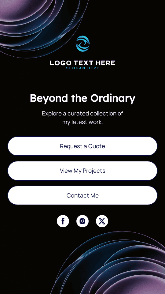 Generic Professional Portfolio Link in Bio Preview