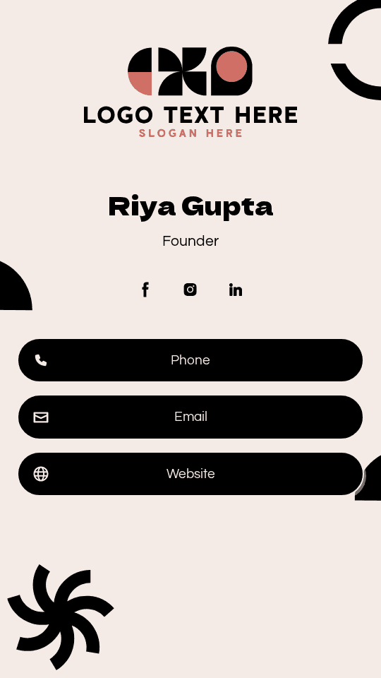 Business Enterprise Founder Digital Business Card Preview